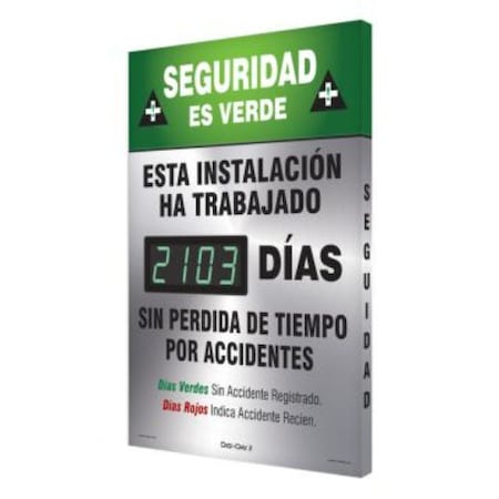 Accuform DIGIDAY 3 ELECTRONIC SAFETY SHSCK103 SHSCK103